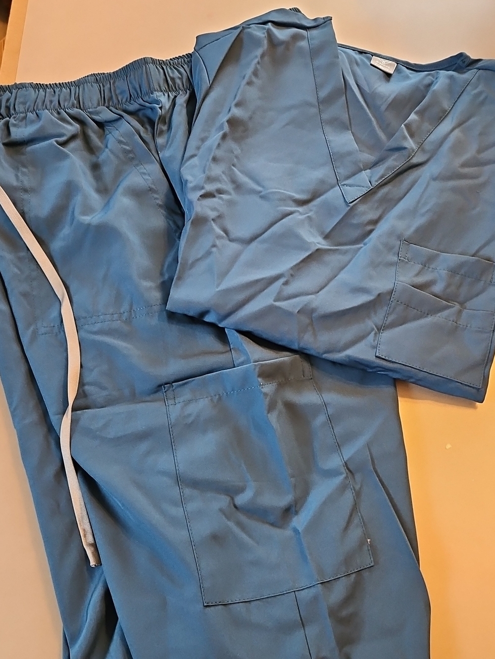 Unbranded Womens Dark Teal Scrub Set - Size XL